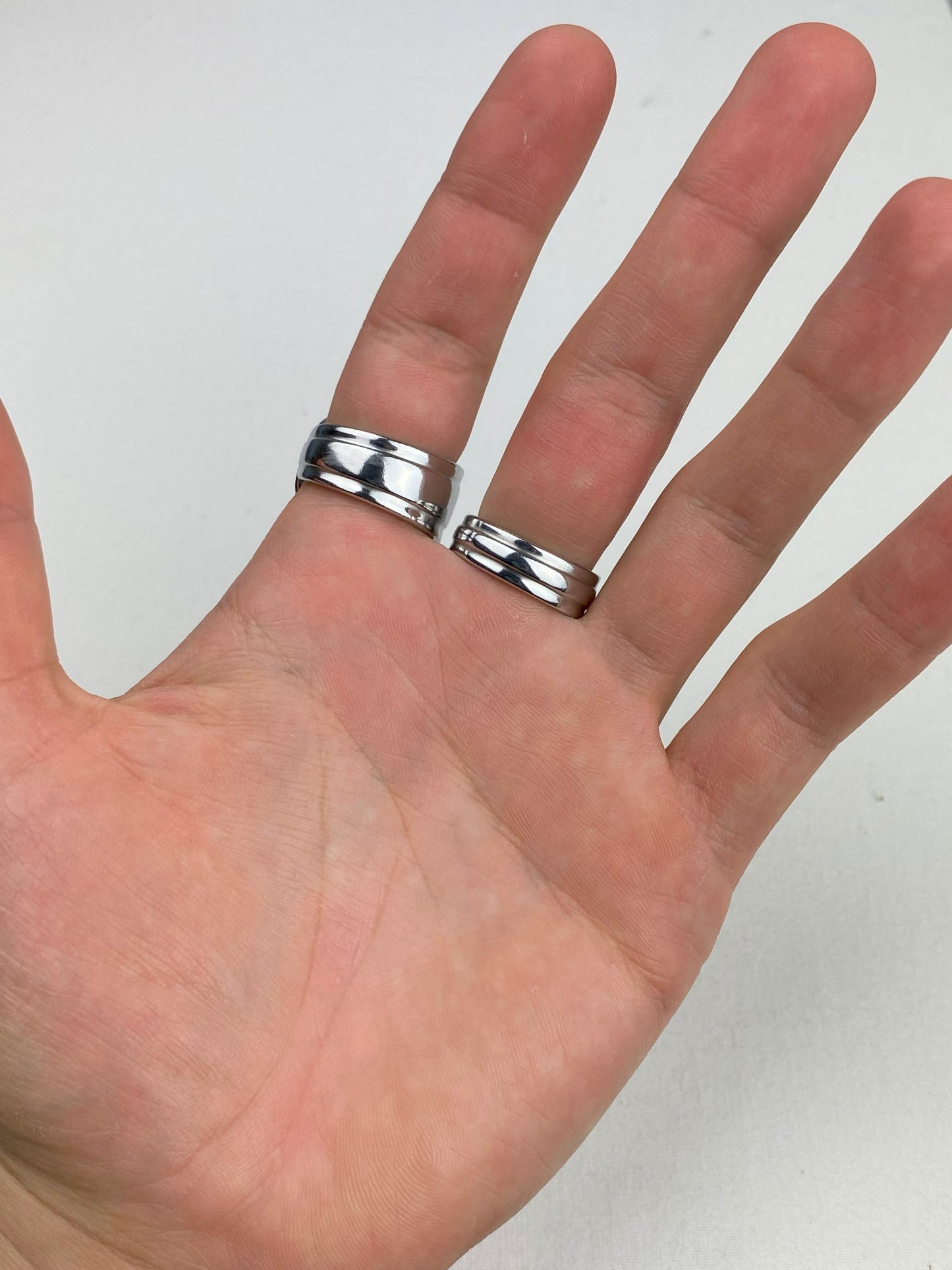 'Bevelled Band' Ring