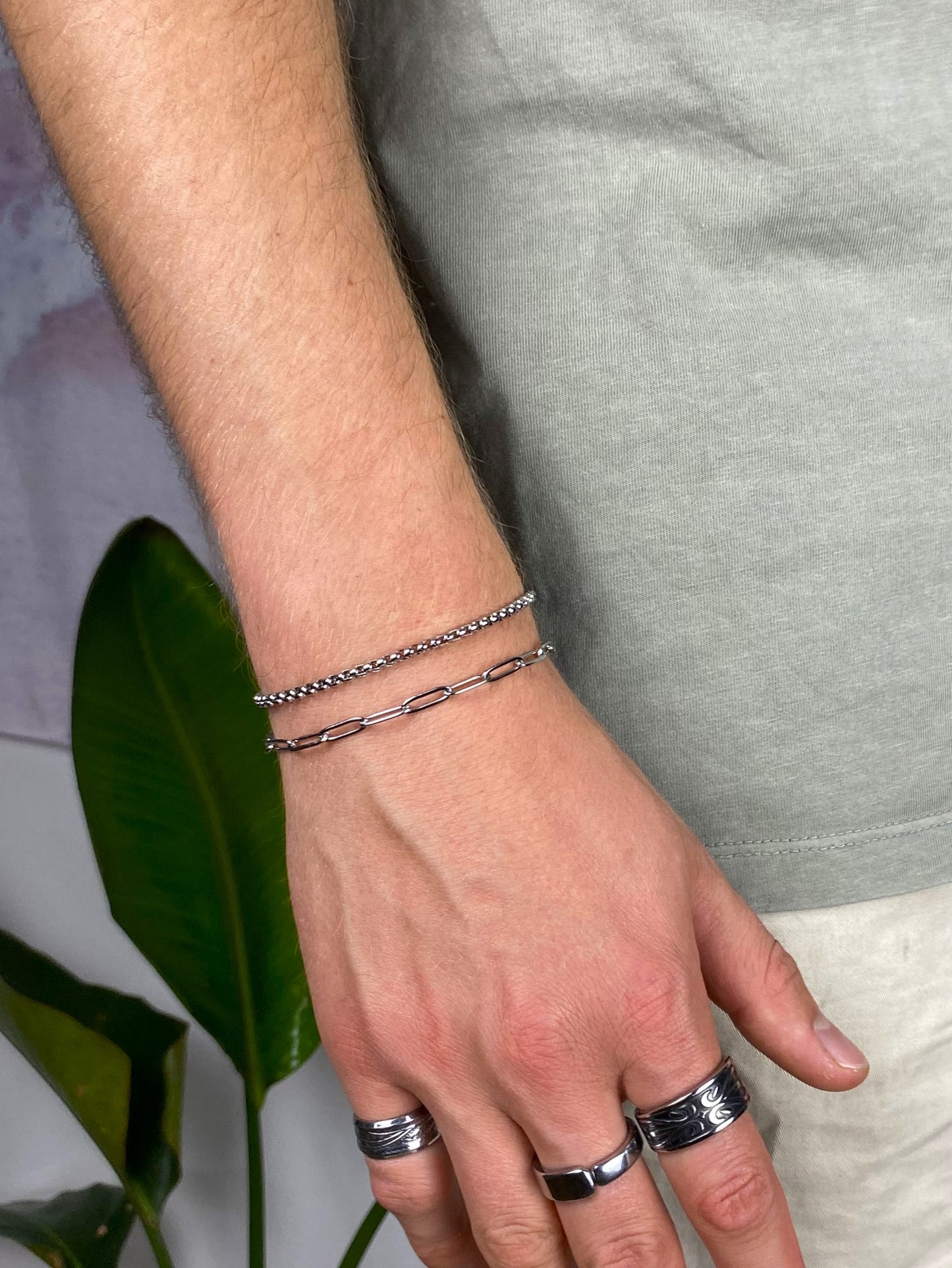 Burly Box Bracelet - Stainless Steel