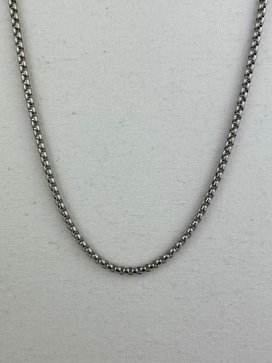 Burly Box Necklace - Stainless Steel